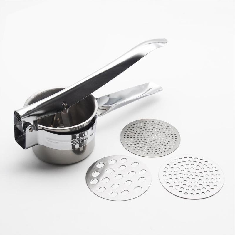 Buy Stainless Steel Fruit Vegetable Masher Potatoes Lump Presser Mashed