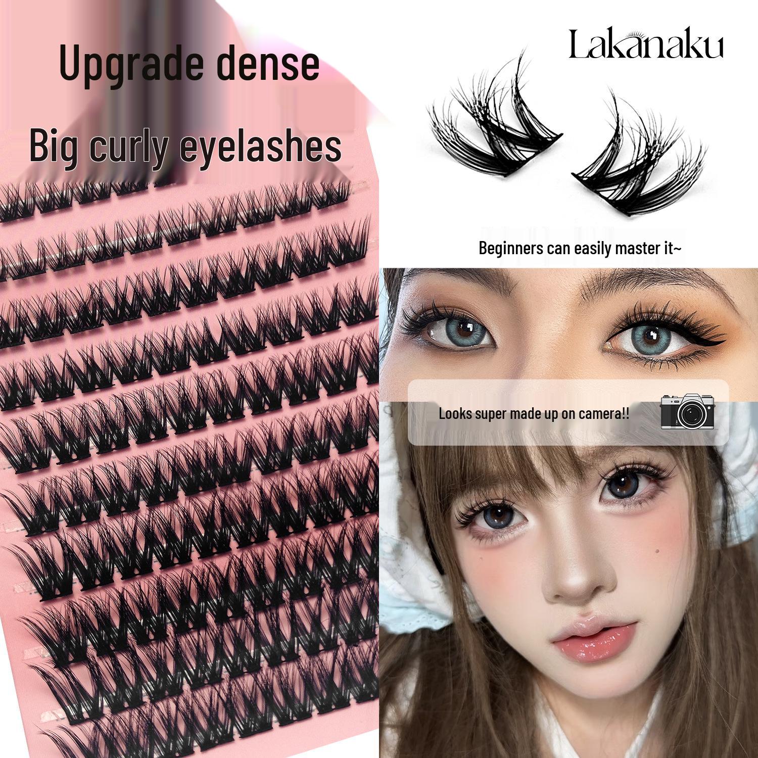 

Voluminous Barbie Fluffy Eyelashes: Self-Adhesive, Natural-Look for Beginner & Professional Makeup.