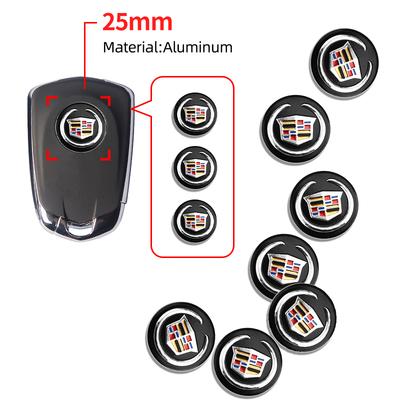 25mm Car Key Emblem Stickers Auto Control Key Logo Accessories for ATS BLS CT4 CT5 CTS EXT ESCALADE SRX XT4 SLR XTS