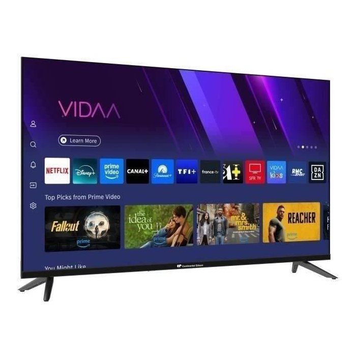 TV LED - CONTINENTAL EDISON - CELED40SVFHD25B6 - FHD 40“ (101 Cm) - SMART VIDAA - 3xHDMI, 2xUSB - Black