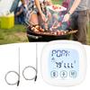 Digital grilltermometer med pekskärm och timerfunktion, köksmatlagningsaccessoar