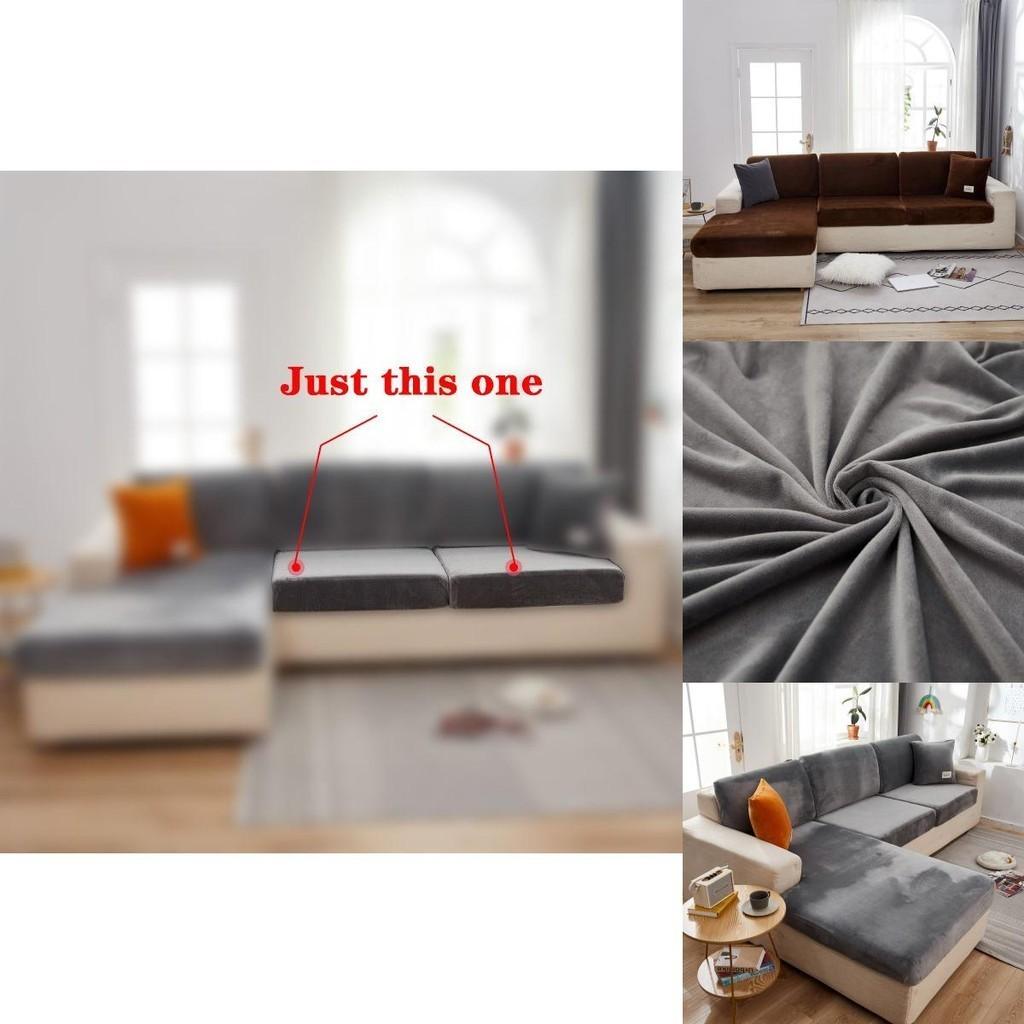 Stretch Velvet Sofa Cushion Cover Elegant Home Decor Velvet Seat Slipcover
