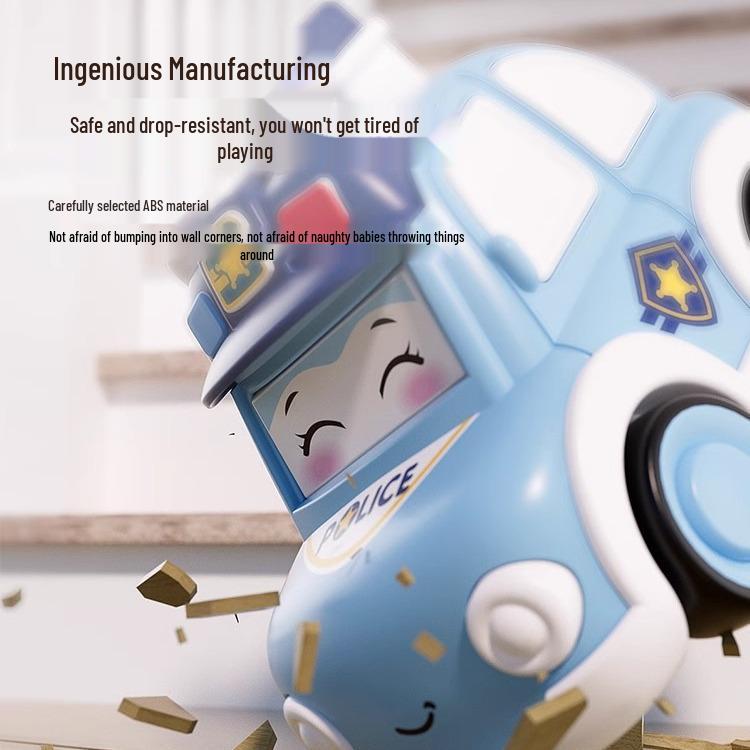 Kids' Transforming Toy Car: Mini Excavator & Ambulance for Ages 0-6