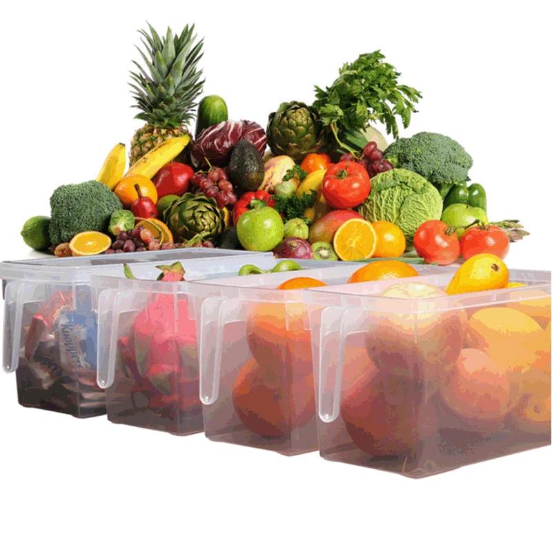 Kitchen Clear Storage Boxes Food Containers Refrigerator Storage Boxes Sealed Cereals Legumes Storage Home Assortment Organizer