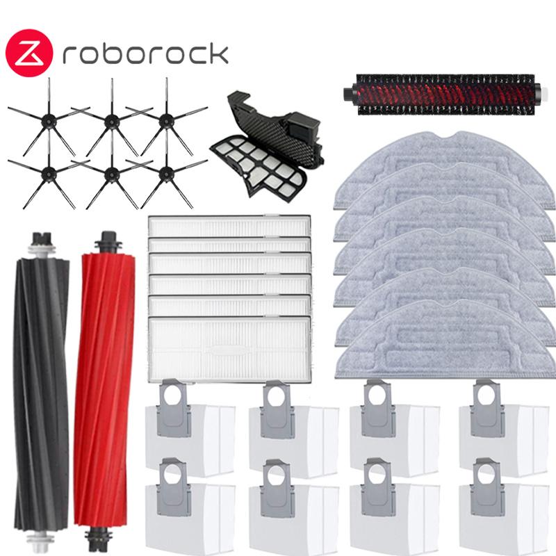 Roborock S8 Pro Ultra S8 Plus robot Vacuum Cleaner mop Choth vacuum bags Accessories Side Brush Filter Replaceable Spare Parts