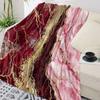 Beautiful Teal Marble Pattern Flannel Blanket Warm Soft Sofa Blanket Winter Sheet Bedspread Camping Travel Blanket
