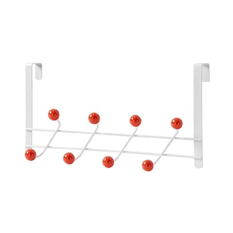 

Hooks Over The Door 8 Hooks Home Bathroom Organizer Living Room Accessories 1 червоний