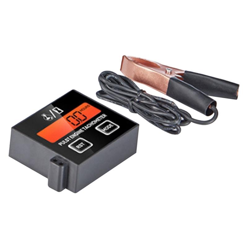 Tachometer Hour Meter Backlight Display RPM Digital Display Battery Replaceable Handheld Induction Chaaw Lawnmover