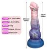 Realistic Silicone Dildo, 3 Color Stripe Design, Soft Skin Feel, Strong Suction Cup, Flexible Beginner-Friendly Couples Toy