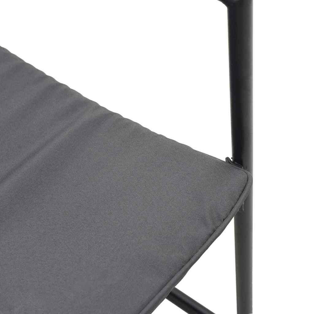 4 Piece Chair Set with Cushions Black and Anthracite Textilene