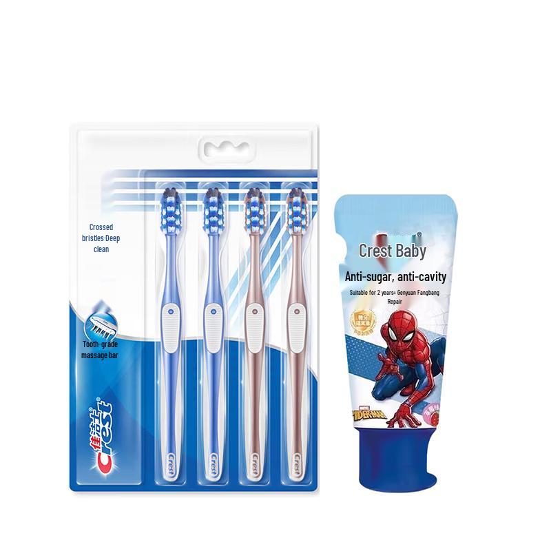 Crest Toothbrush & Kids Toothpaste Bundle
