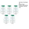 5 Pcs Christmas Tree Candy Jar with Lid Clear Plastic Tree Shaped Chocolate Treat Boxes Empty Beverage Container for Christmas Party Favors