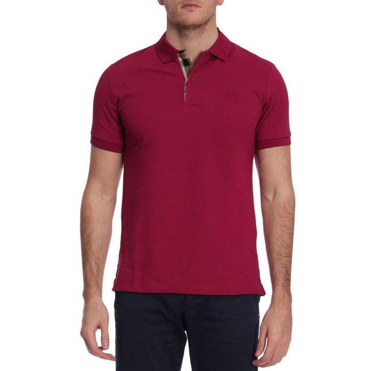 Burberry SS20 Polo Shirt Men's Rose Red 39815201