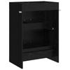 Bathroom Vanity Unit Black Oak 56 x 37.5 x 81 cm Particleboard