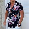 Camicia Comoda da Uomo Albero di Cocco Stampa 3D Hawaiana Spiaggia S-6XLl Manica Corta Top alla Moda Casual