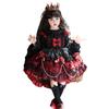Girls' Vampire Princess Cosplay Dress - Halloween & Birthday Puffy Lolita Gown