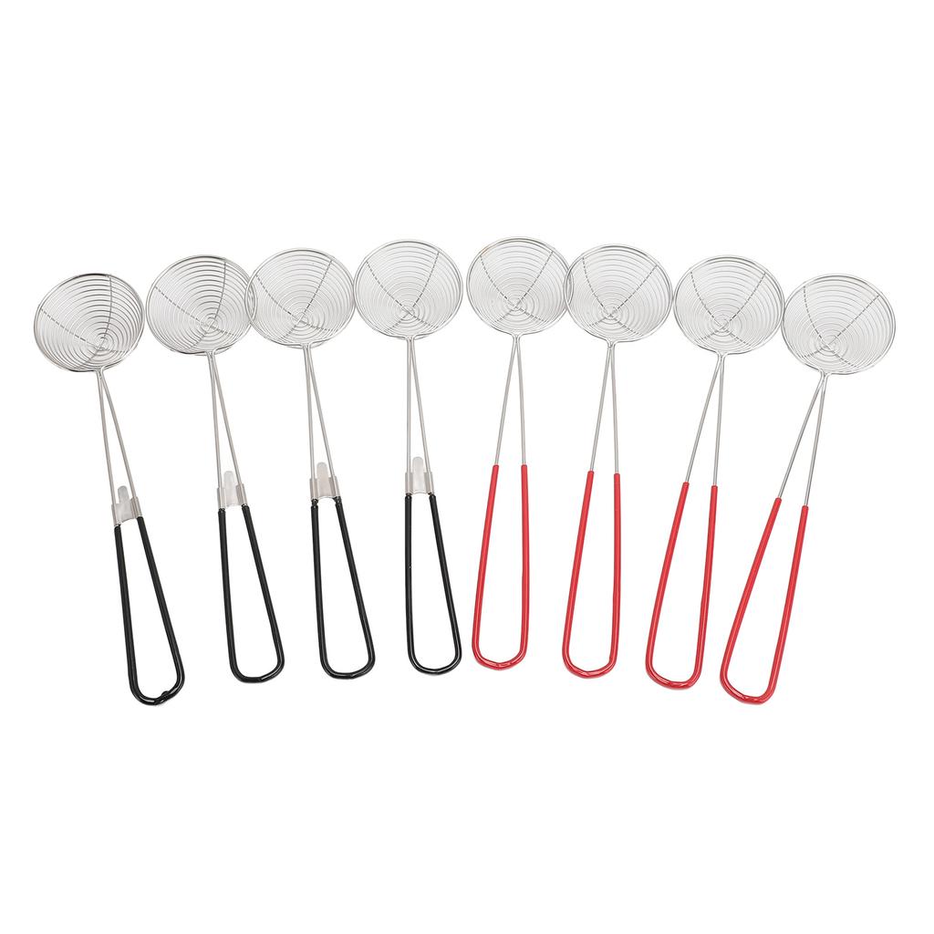 8 ks sítko na horké hrnce, lžíce z nerezové oceli, skimmerové naběračky s rukojetí pro domácnost