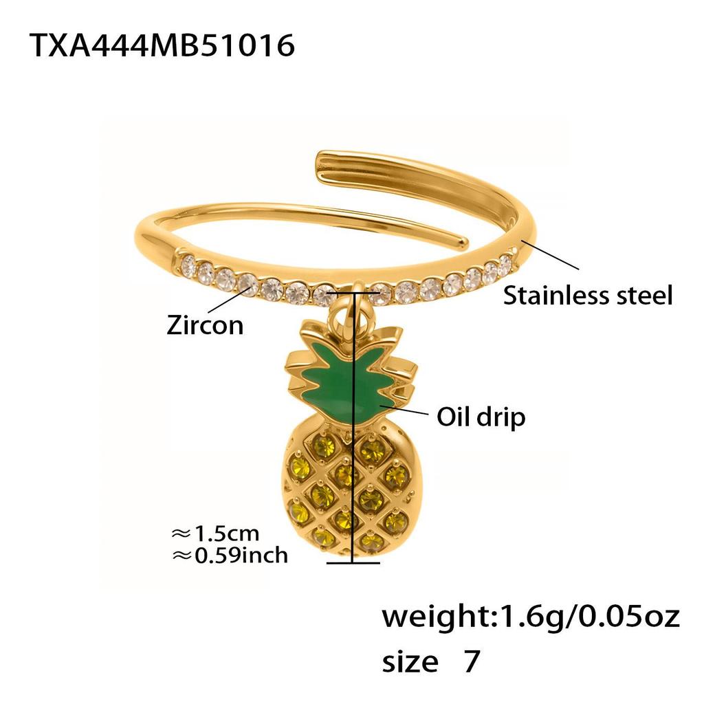 Oumeka Ocean Stainless Steel Zircon Crab Seashell Necklace & Bracelet Set