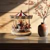 2D Flat Christmas Carousels Acrylic Table Sign Decorative Ornament for Romantics and Elegant Indoor Holiday Decoration