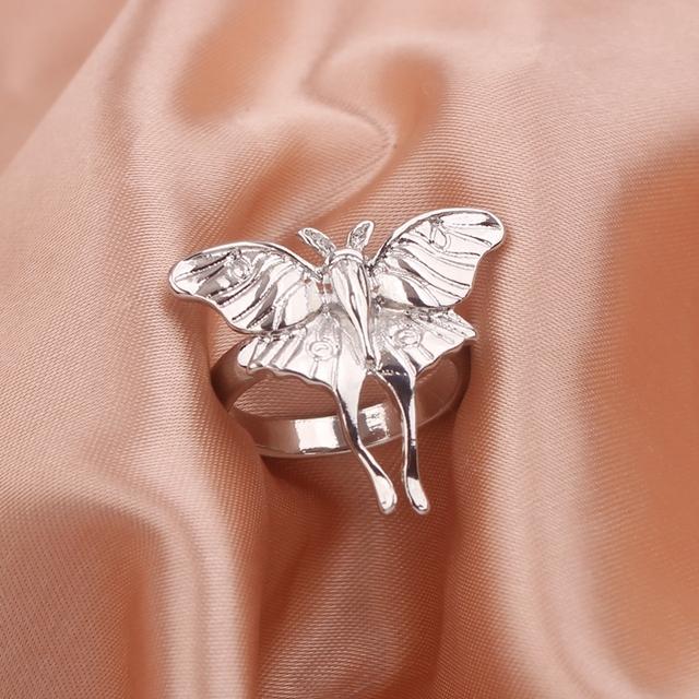 Set de inele cu lanț din rășină punk cool pentru femei, modă simplu, hiphop, la modă, alb, verde, reglabil, inel deschis, bijuterii, cadou pentru fete