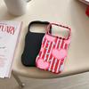 Red Heart Stand Case for iPhone 17 Pro Max & Apple 16, 14/15 Two-in-One