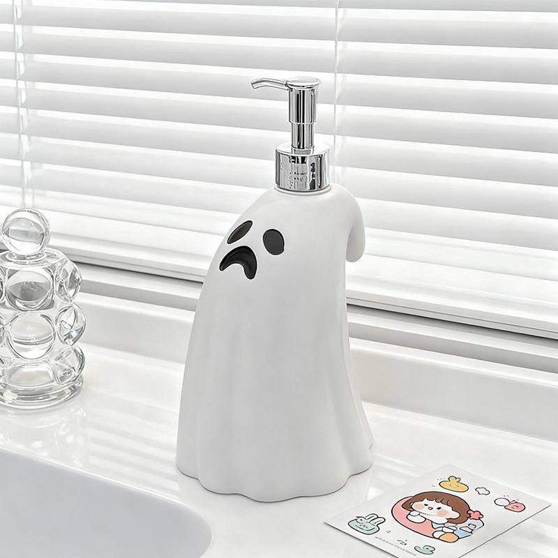 Creative Ghost Soap Bottle Press Ghost Model Hand Sanitizer Bottle Lotion Bottle Home Bathroom Decoration Ornament