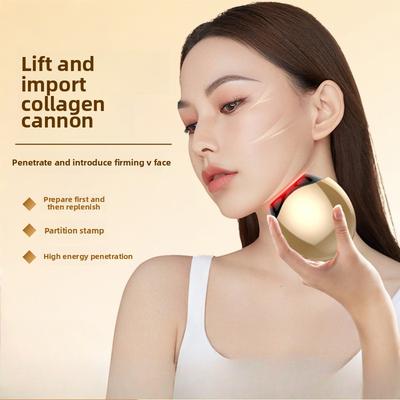 New Portable Home Beauty Instrument Mini Collagen Cannon Electric Lifting Firming Heating Rejuvenation Introducer