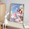 Disney diamond painting kit handmade diy5D home decoration gift unique idea Princess Minnie cake creation fantasy castle clouds rainbow angels art