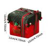 WTEMPO Christmas Empty Ribbon Bow Gift Boxes Beautiful Soft Plush Boxes Festive Presents Packaging Boxes Party Favors Decor Treat Boxes for New Year