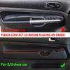 For VW Golf 4 MK4 1998 1999 2000 2001 2002 2003 2004 2005 only 3 doors Car Suede Leather Cover Door Armrest Protective Trim LHD