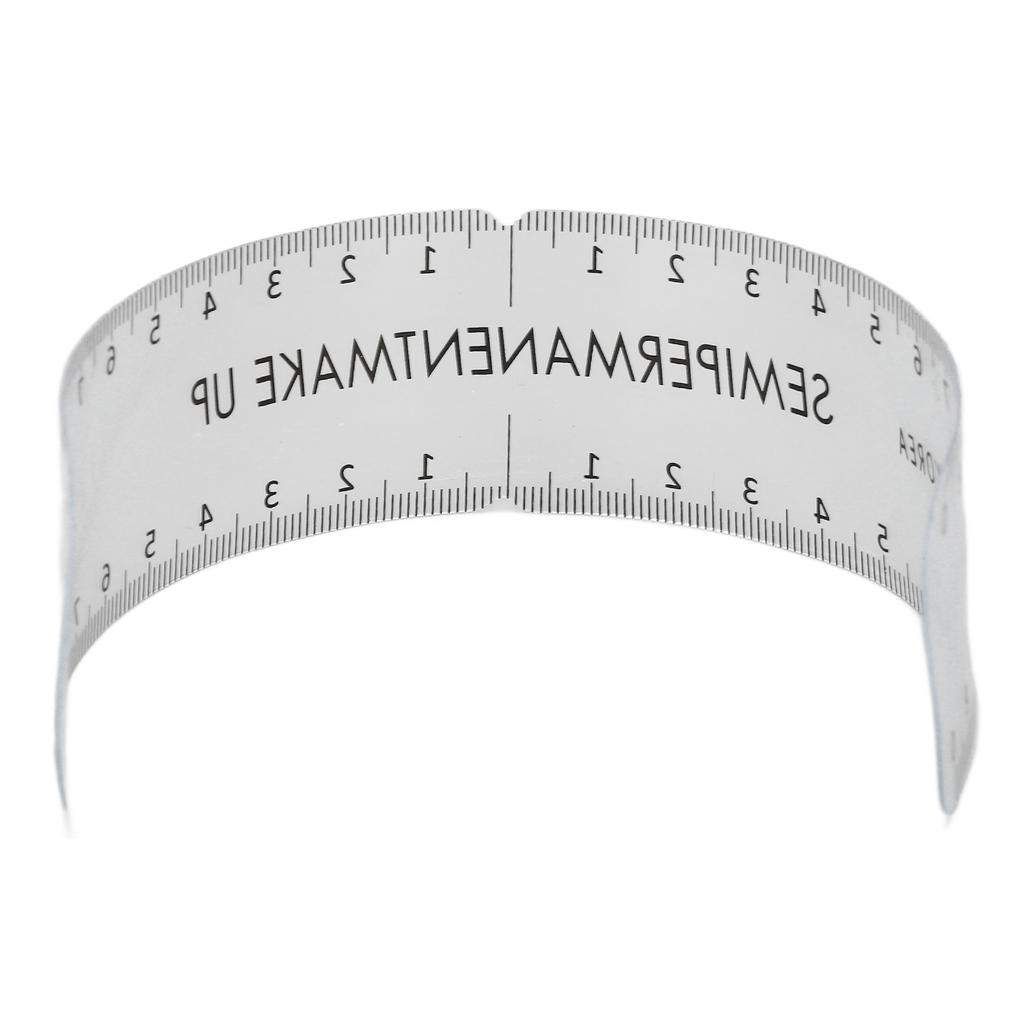 Eyebrow Stencil Ruler Accurate Eyebrow Template Measuring Ruler Reusable DIY Makeup Tool