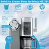 Compatible with Ninja Swirl by Creami NC700 Ice Cream MakerFits NC701 NC701Q CN701CO, 16 oz. Cup Container Replacement
