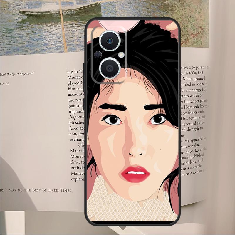 IU Lee Ji Eun Korean Star Cover For OPPO Reno 14 13 11 10 Pro 12F 11F 13F 14F 7 8 Lite OPPO Find X6 X5 X8 X9 Pro Case