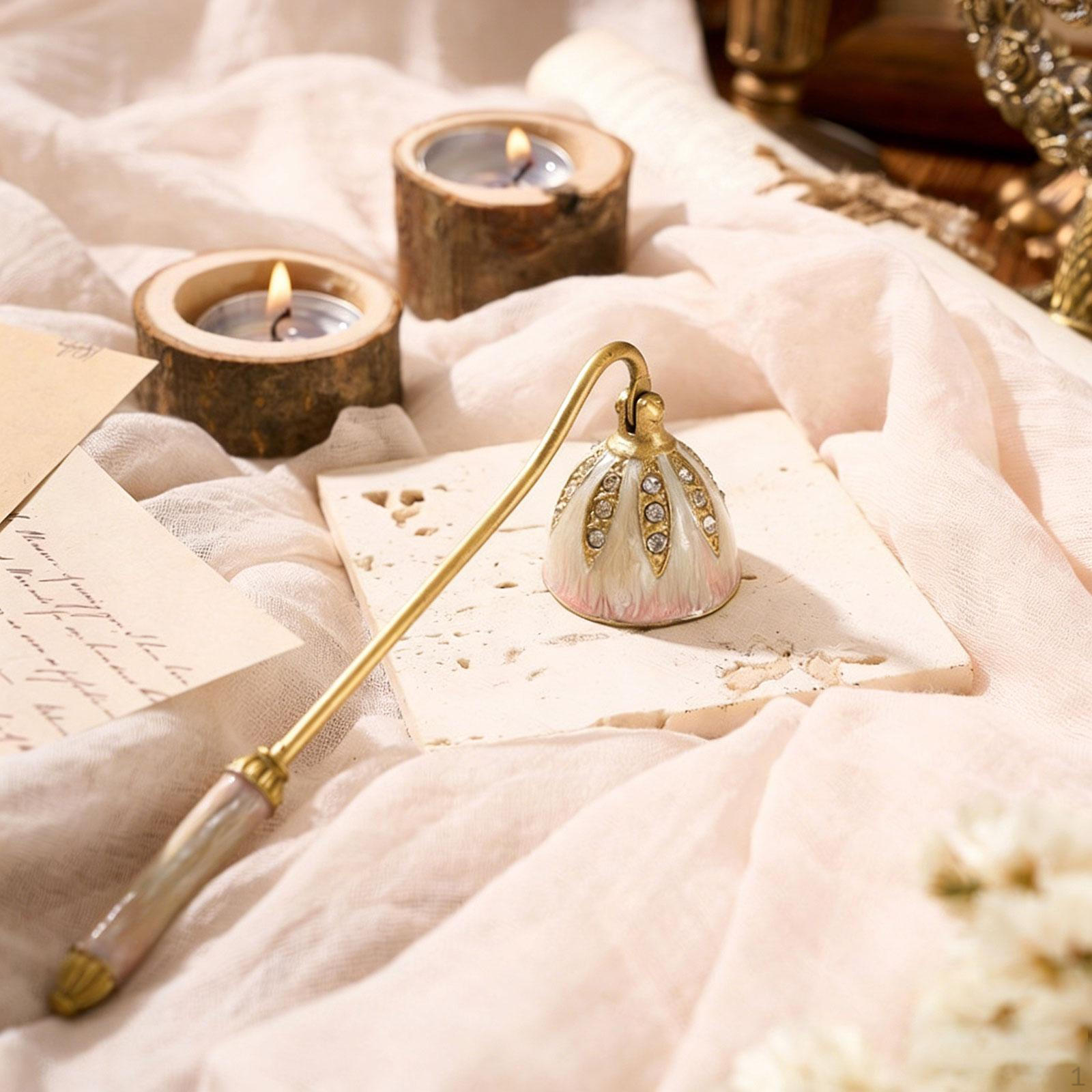Candle Snuffers Wick Flames with Long Handle European Decor, Zinc Alloy, Candlesnuffers