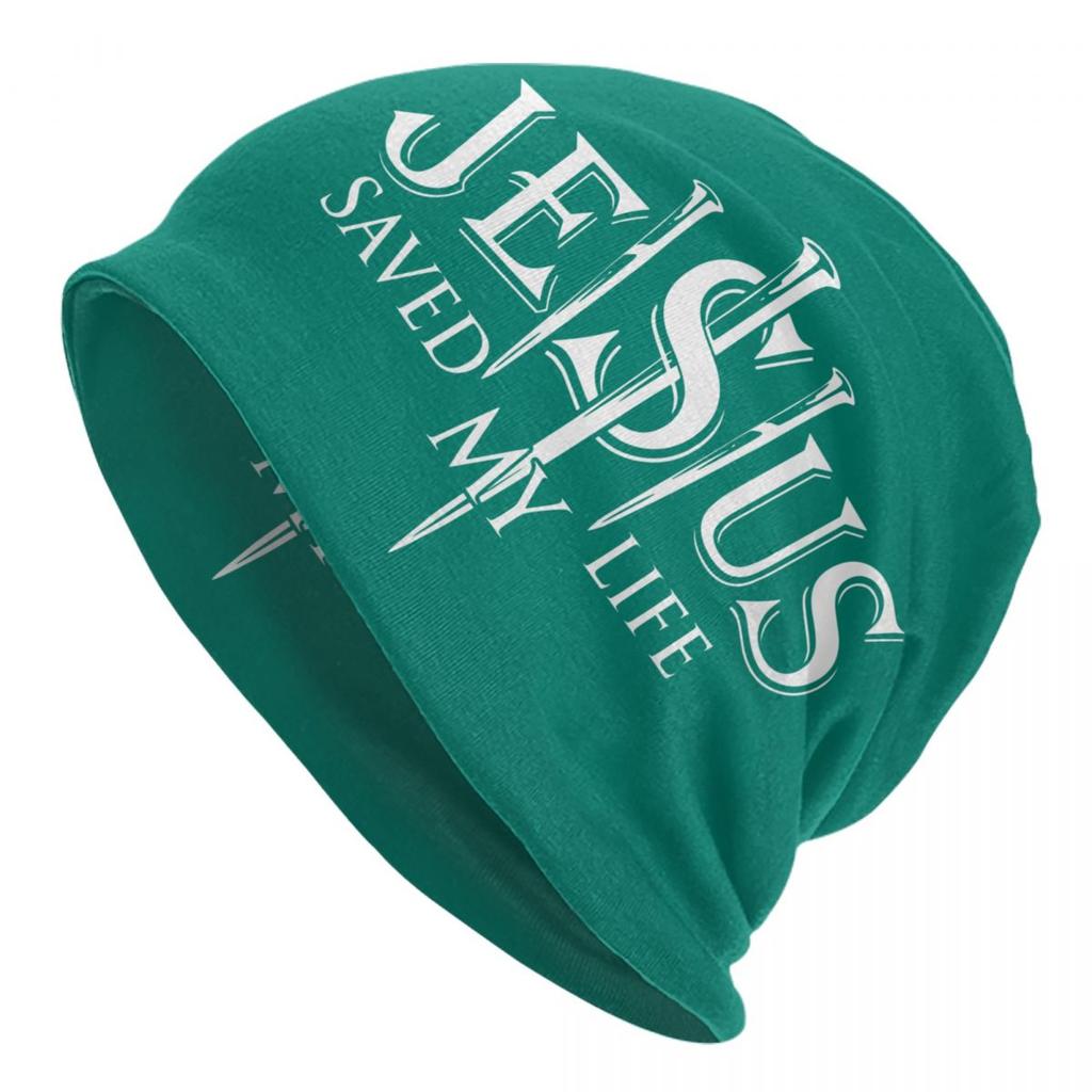 Custom Yeshua Jesus Christian Skullies Beanies Caps Unisex Winter Warm Knitting Hat Street Adult Bonnet Hats Outdoor Ski Cap