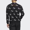 Adidas Fi BP1 All Over Print Logo Sweatshirt Men Black HE7447