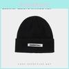 Color Solid Simple Letter Decoration Neutral Casual Warm Knitted Hat Winter For