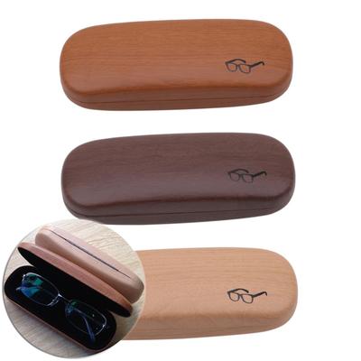 1 STuks Hoge Kwaliteit Houtnerf Harde Kit Houder Metalen Lezen Bril Etui Voor Mannen En Vrouwen PU Leer Bril Doos