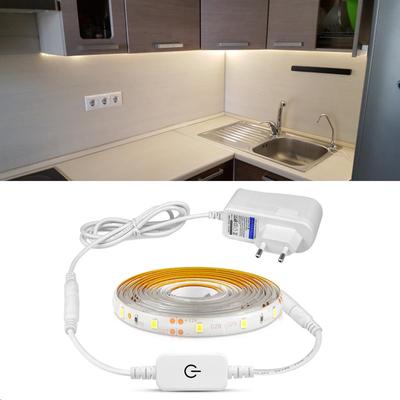 LED-Lichtleiste, wasserdicht, 2835, Band-LED-Streifen, dimmbar, Touch-Sensor-Schalter, 12 V Stromversorgung für Küchenlampe unter dem Schrank