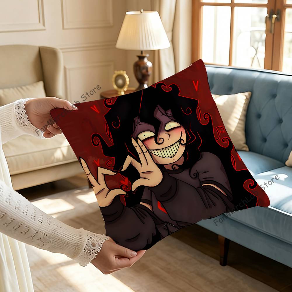 Horror Game JJohn DDoeS Pillow Case Plush Fabric Soft Pillowcase Double Sided Print Sofa Cushion Cover Throw