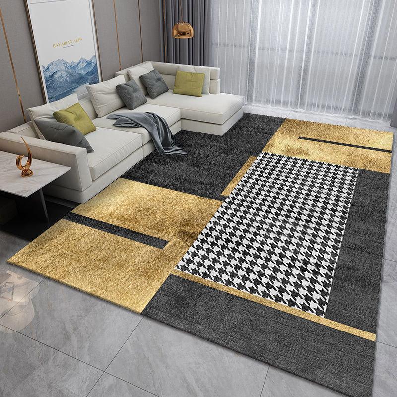 Light Luxury Printed Carpet for Home Living Room Coffee Table Bay Window Bedroom Japanese Style Carpet