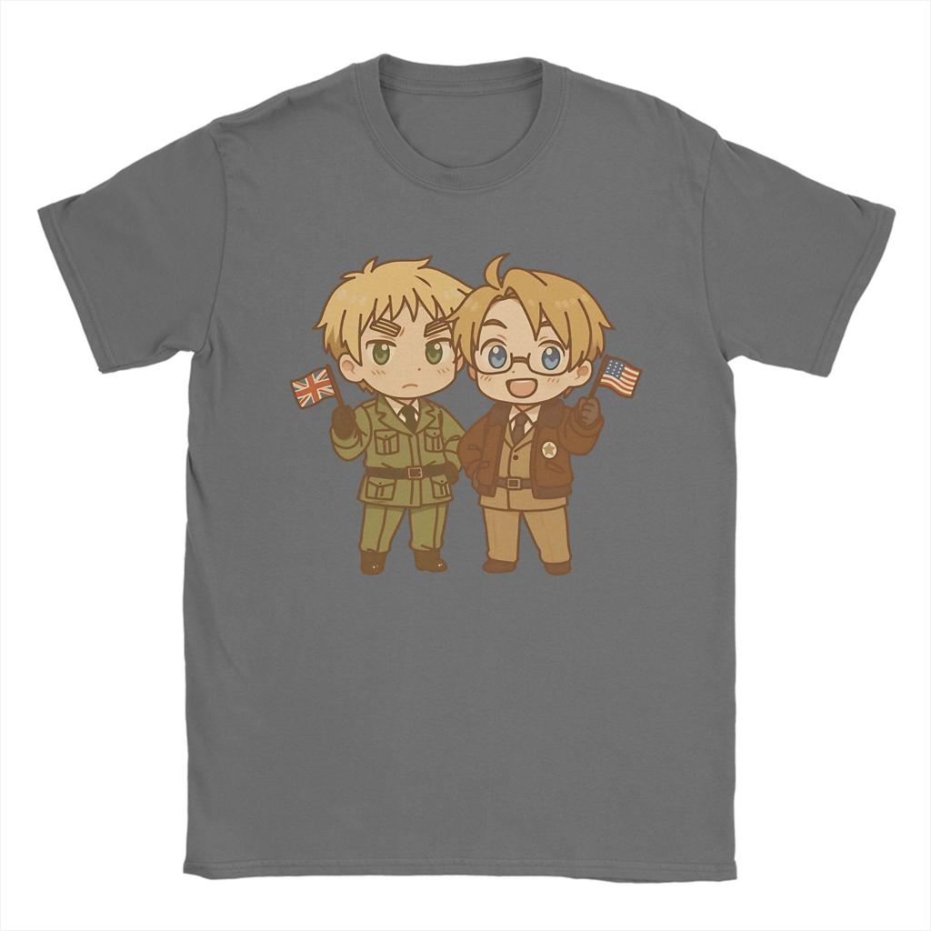Hetalia Axis Powers T Shirt Unisexs Pure Cotton Fashion For Male Tshirt O Neck Tees Short Sleeve Clothes Plus Size