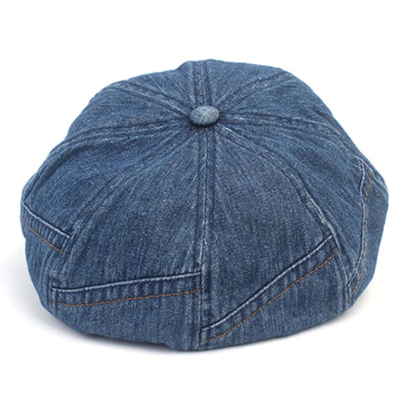Universal Chemistry Patchwork Denim Newsboy Cap