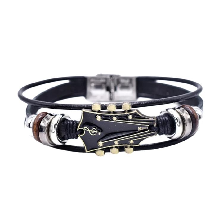 

Handmade Multilayer Leather Bracelet Fashion Wristband Elegant Party Jewelry Fashionable Women Bracelet for Daily Party