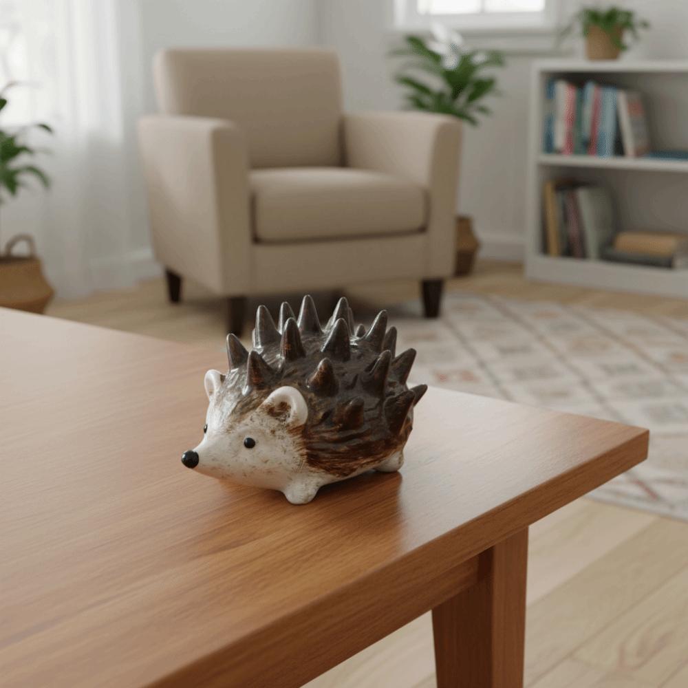 Storage Rings Hedgehog Ornament Resin Craft Hedgehog Ring Holder Hedgehog Statue Men/Women