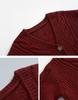 Retro Chic V-neck Cable Knit Sweater, Versatile Loose-Fit Autumn/Winter Jacket for Women