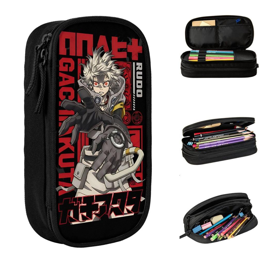 Fashion Rudo Surebrec Anime Gachiakuta Pencil Case Pencilcases Pen Kids Big Capacity Bags Students School Gifts Stationery