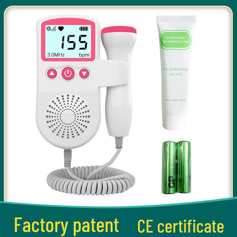 Fetal Heart Rate and Movement Monitor Doppler - Pregnancy Heartbeat Detector