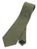 TAVARAT Business Made In Twisted Tie Clip Pattern Men's Necktie, 100% Silk, Japan, (Green)