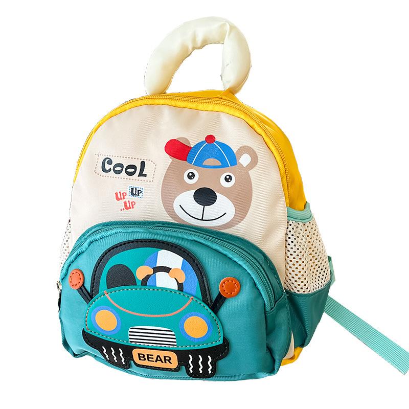 Kindergarten Primary School Students Schoolbag Cartoon Cute Car Baby Backpack Foreign Style Printing Children'S Backpack